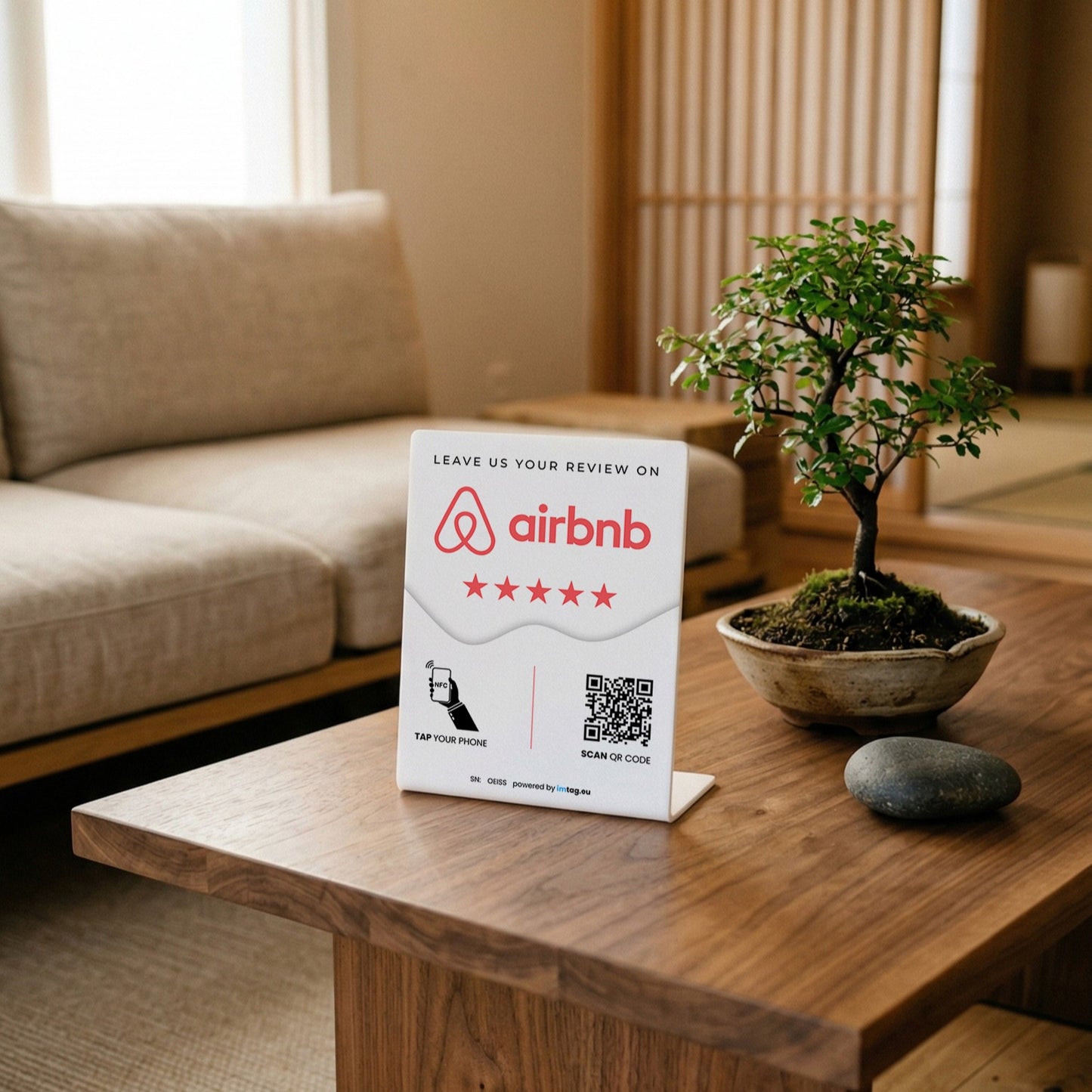 NFC Airbnb Stand