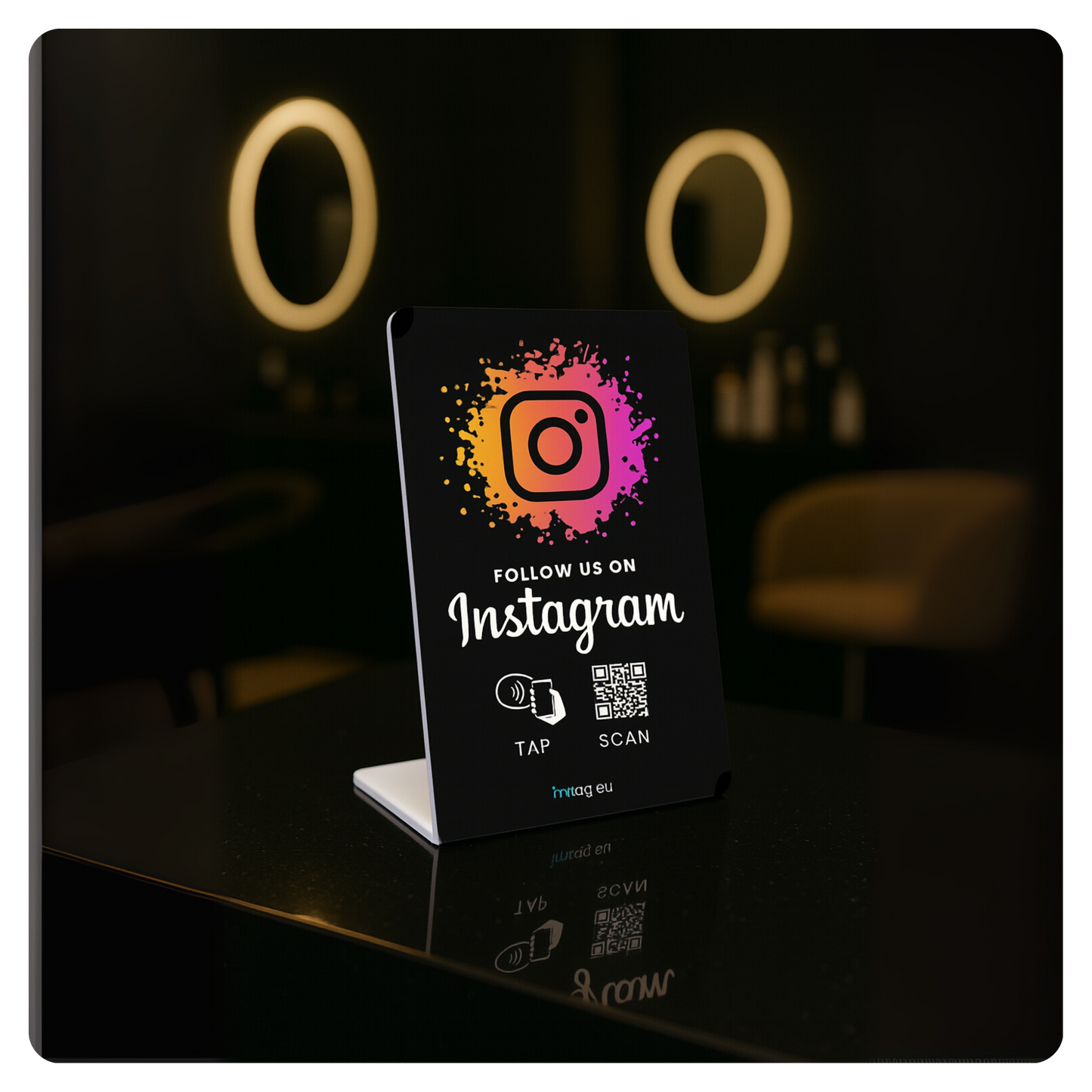 NFC Social Media Stand