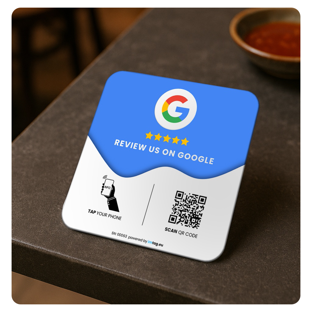 NFC Google Review Pločica